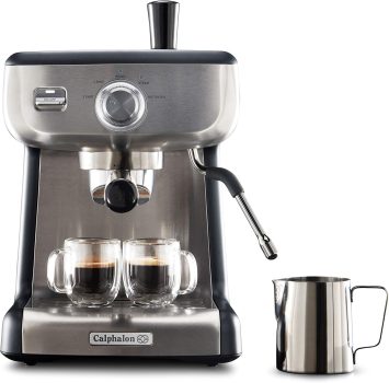 Calphalon Temp IQ Espresso Machine with Grinder and Steamer/Frother