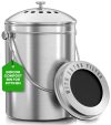 Utopia Kitchen Countertop Compost Bin, 1.3 Gallon
