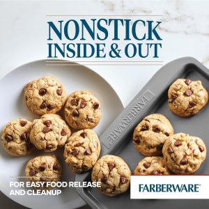 Farberware Nonstick Bakeware Set, Nonstick Cookie Sheets / Baking Sheets – 2 Piece
