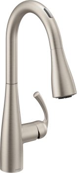 Moen Essie Stainless Smart Faucet Touchless Kitchen Faucet with Voice Control