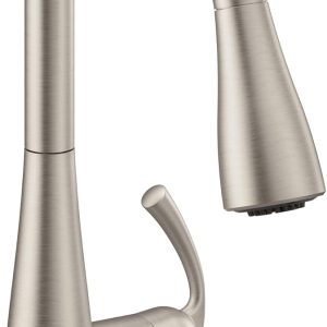 Moen Essie Stainless Smart Faucet Touchless Kitchen Faucet with Voice Control