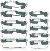 VERONES 10 Pack Glass Meal Prep Containers with Lids
