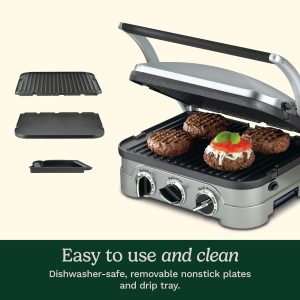 Cuisinart Panini Press, Stainless Steel Griddler, Sandwich Maker