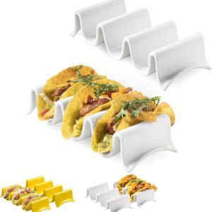 Large Porcelain Taco Holders Set of 2