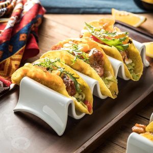 Large Porcelain Taco Holders Set of 2