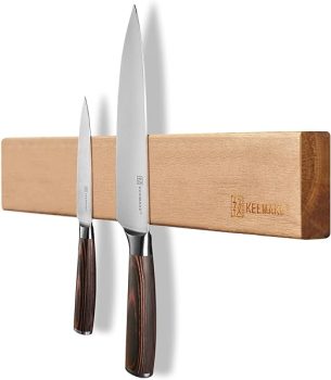 KEEMAKE Wooden, Magnetic Knife Holder for Wall 11.75 inch