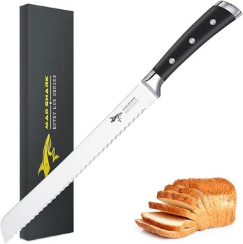 MAD SHARK 10-Inch Bread Knife, High Carbon Stainless Steel