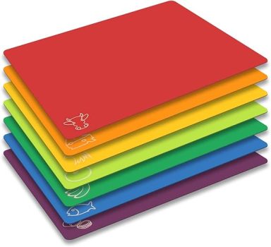 Fotouzy 7-Piece Set of Colored Cutting Mats