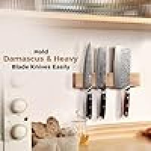 KEEMAKE Wooden, Magnetic Knife Holder for Wall 11.75 inch