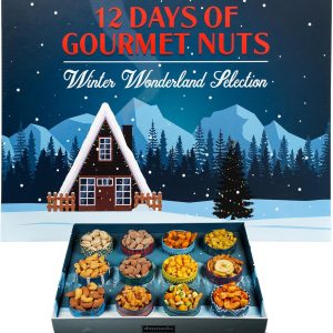 Advent Calendar with Gourmet Nut and Snack Treats