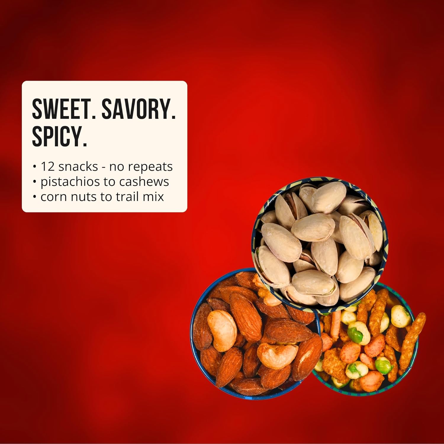 Advent Calendar with Gourmet Nut and Snack Treats