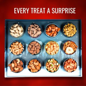 Advent Calendar with Gourmet Nut and Snack Treats