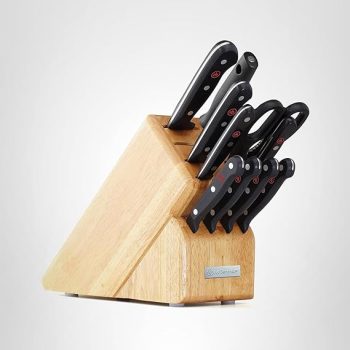 Wüsthof Gourmet 11-Piece Knife Block Set, Beech Wood