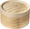 Joyce Chen 2-Tier Bamboo Steamer Baskets, 10-Inch