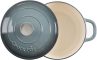Crock Pot Artisan 5 Quart Enameled Cast Iron Round Dutch Oven, Slate Gray