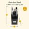 Cuisinart Stainless Steel Hollow Handle 15-Piece Cutlery Block Set
