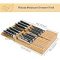 Utoplike Bamboo In-Drawer Knife Organizer