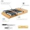Utoplike Bamboo In-Drawer Knife Organizer