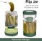 Airtight Glass Jar Pickle with Juice Separator