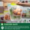 SPLF 24 Pack Reusable Food Storage Bags: Dishwasher & Microwave Safe