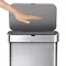 simplehuman 15.3 G Voice Motion Auto Trash Can Stainless Steel