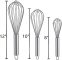 3 Pack Stainless Steel Whisks